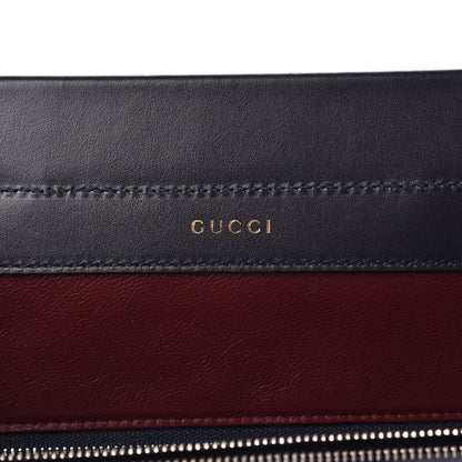 Gucci Smooth Calfskin Medium Zumi Top Handle Bag Blue Romantic Cerise Butter Multicolor 10 of 14