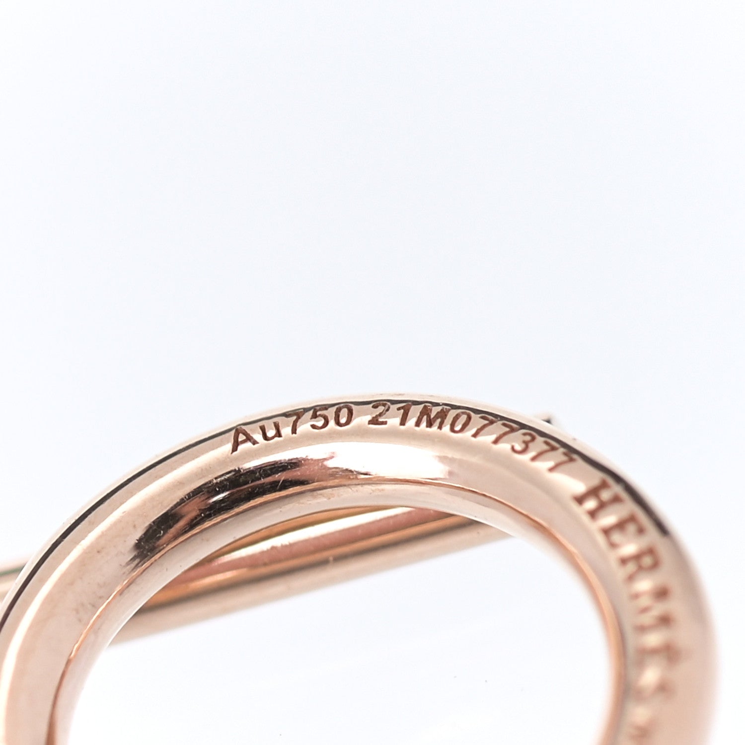 Hermes 18K Rose Gold Small Echappee Bracelet SH 4 of 5