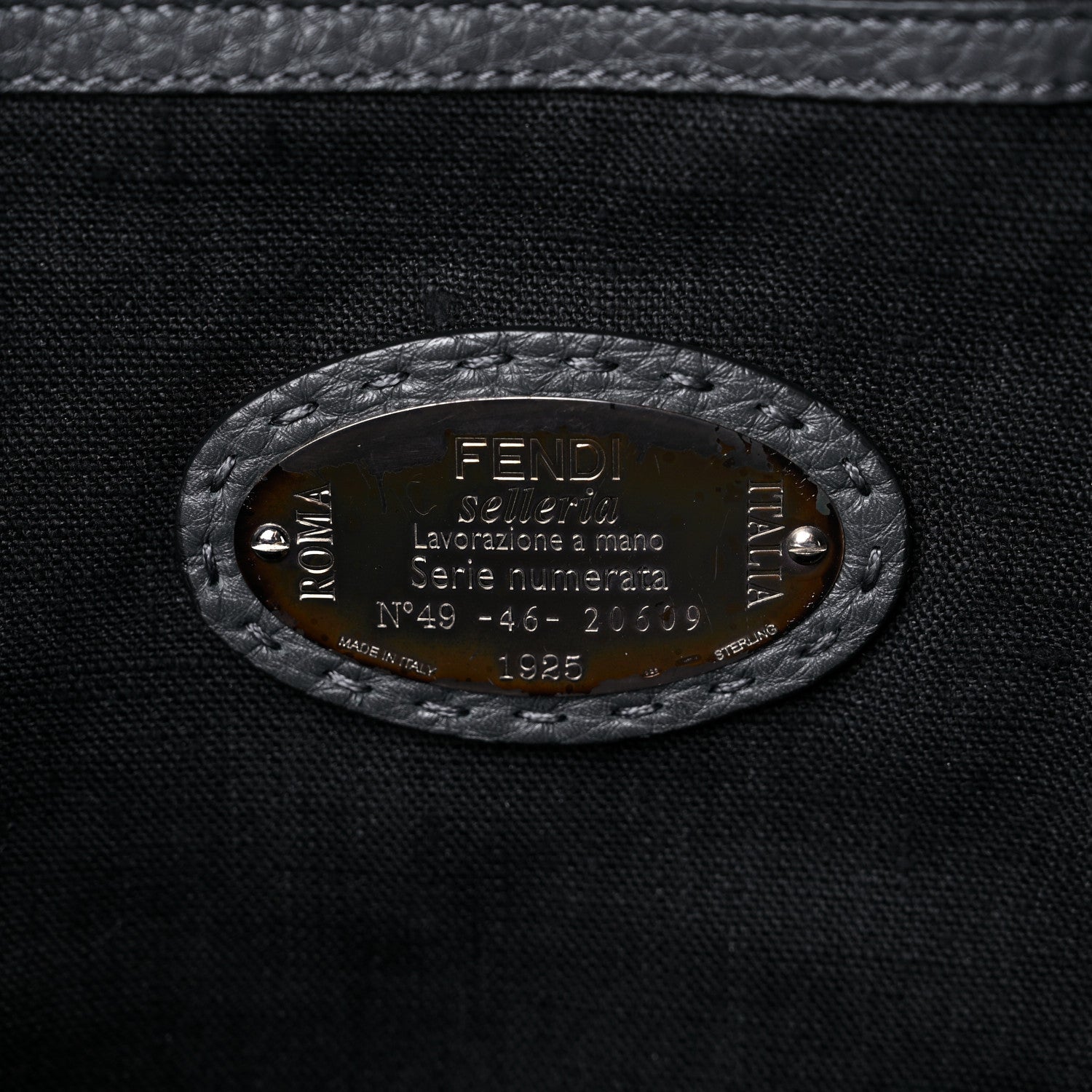 Fendi Calfskin Romano Selleria Faces No Words Emoticon Backpack Aslfalto 5 of 13