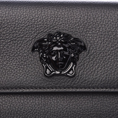 Versace Grained Calfskin Palazzo Chain Evening Bag Black 9 of 9
