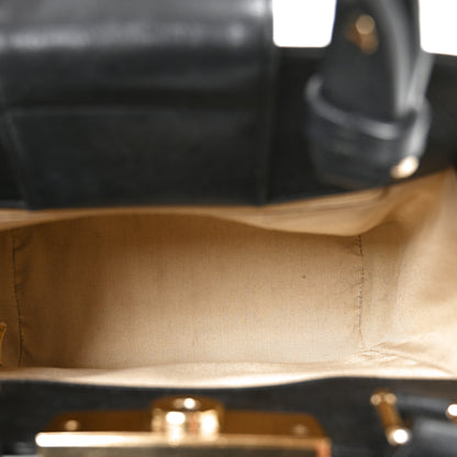 Alaia Goatskin Hip East West Shoulder Bag Black 8 of 19