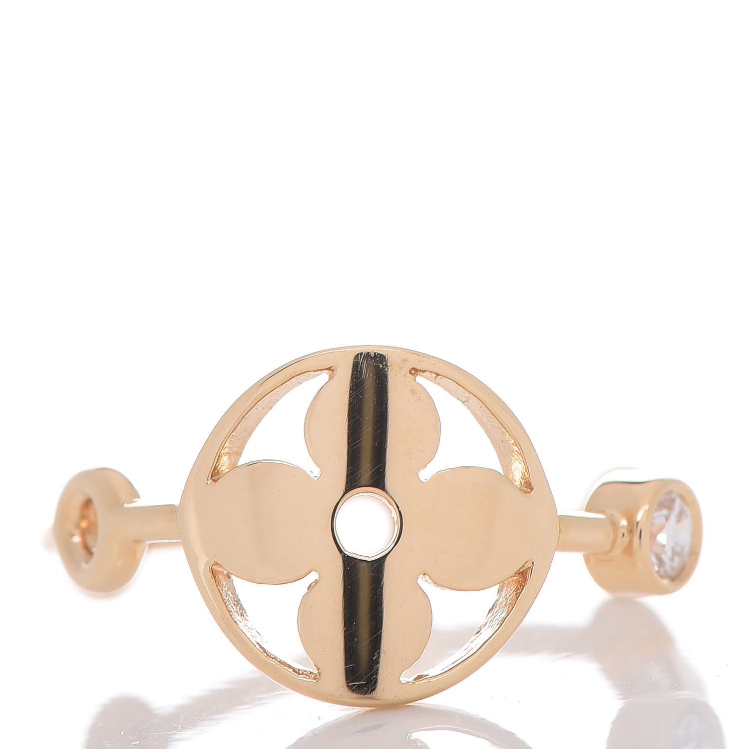 Louis Vuitton 18K Gold Diamond Monogram Idylle Blossom Ring Set 48 4.5 3 of 10