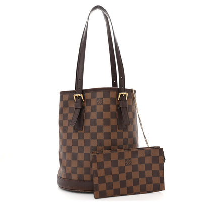 Louis Vuitton LOUIS VUITTON Damier Ebene Marais Bucket 23 3 of 21
