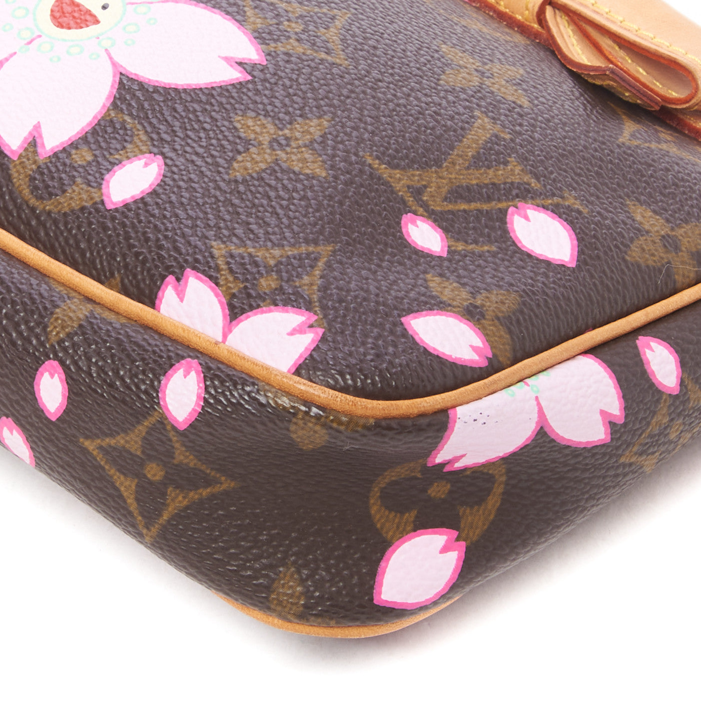 Monogram Cherry Blossom Pochette Accessories Brown