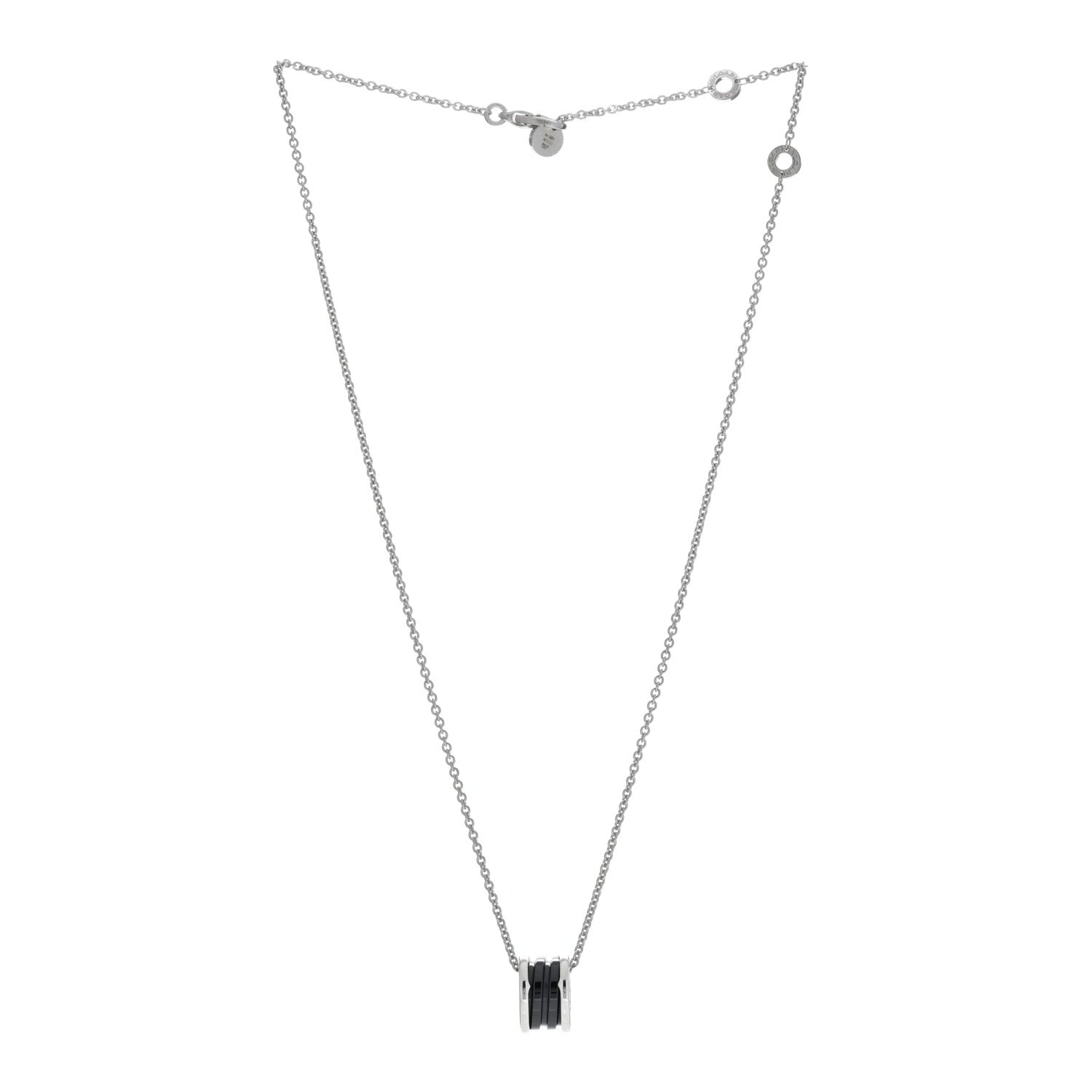 Bulgari Sterling Silver Ceramic Save The Children Pendant Necklace 3 of 4