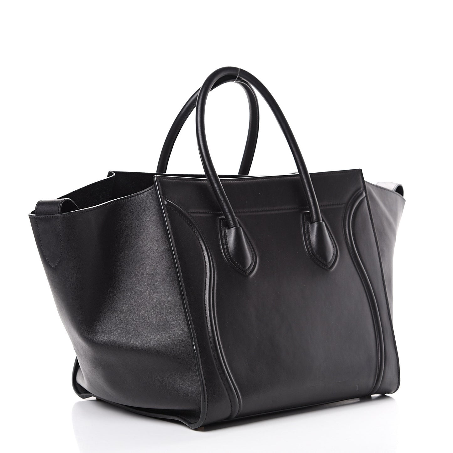 Natural Calfskin Medium Phantom Luggage Black