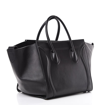 Celine Natural Calfskin Medium Phantom Luggage Black 2 of 15