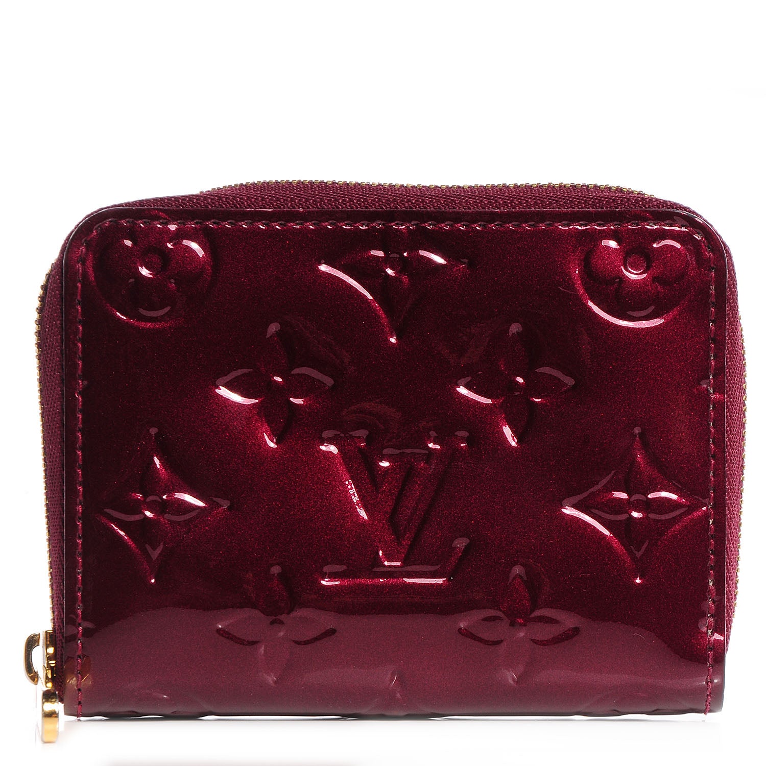 Louis Vuitton Vernis Zippy Coin Purse Wallet Rouge Fauviste 1 of 7