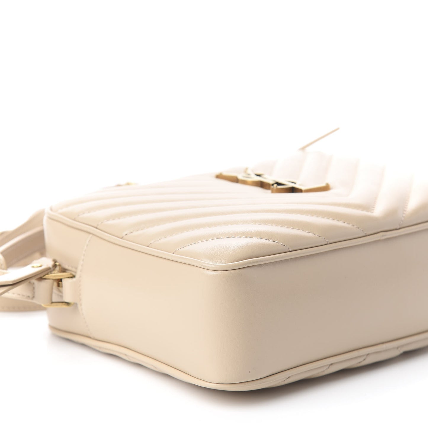 Calfskin Matelasse Monogram Lou Camera Bag Nude Powder