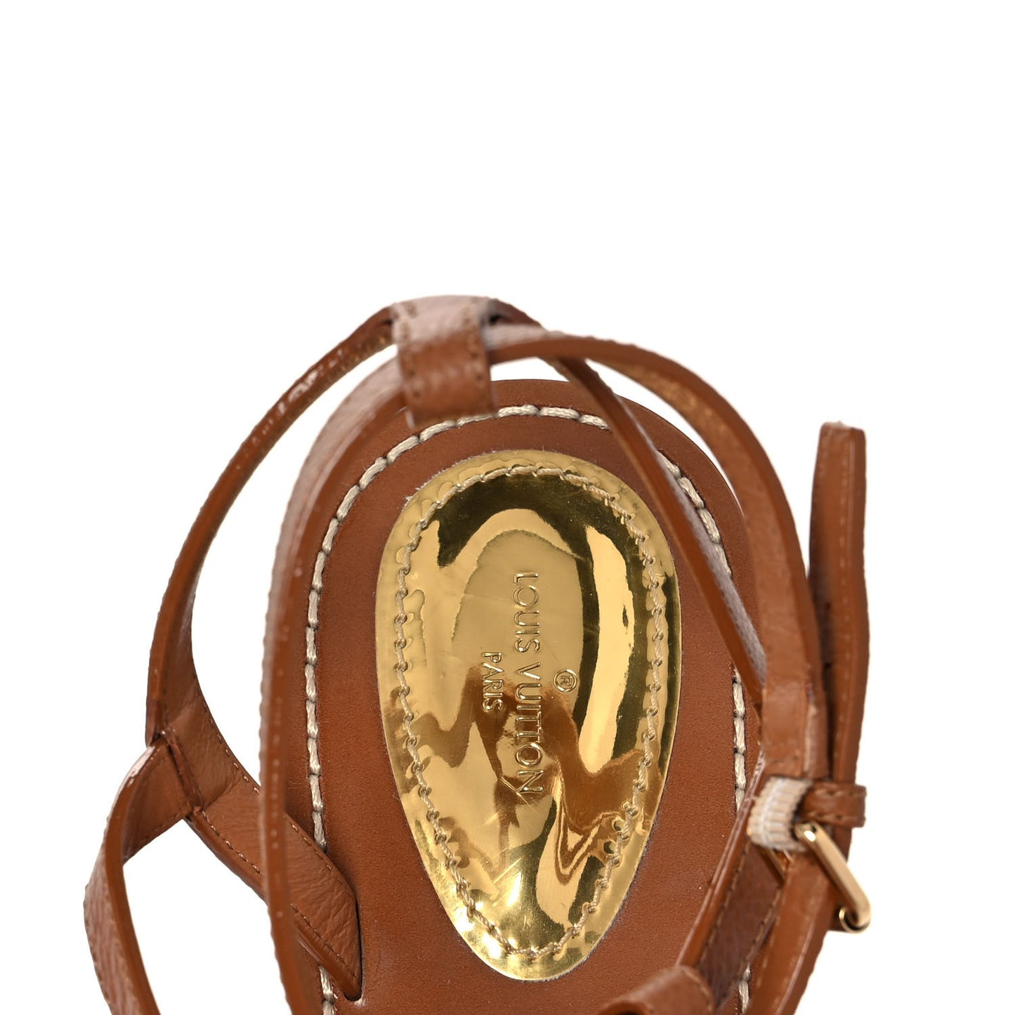 Monogram Explorer Flat Sandals 41 Cognac Brown