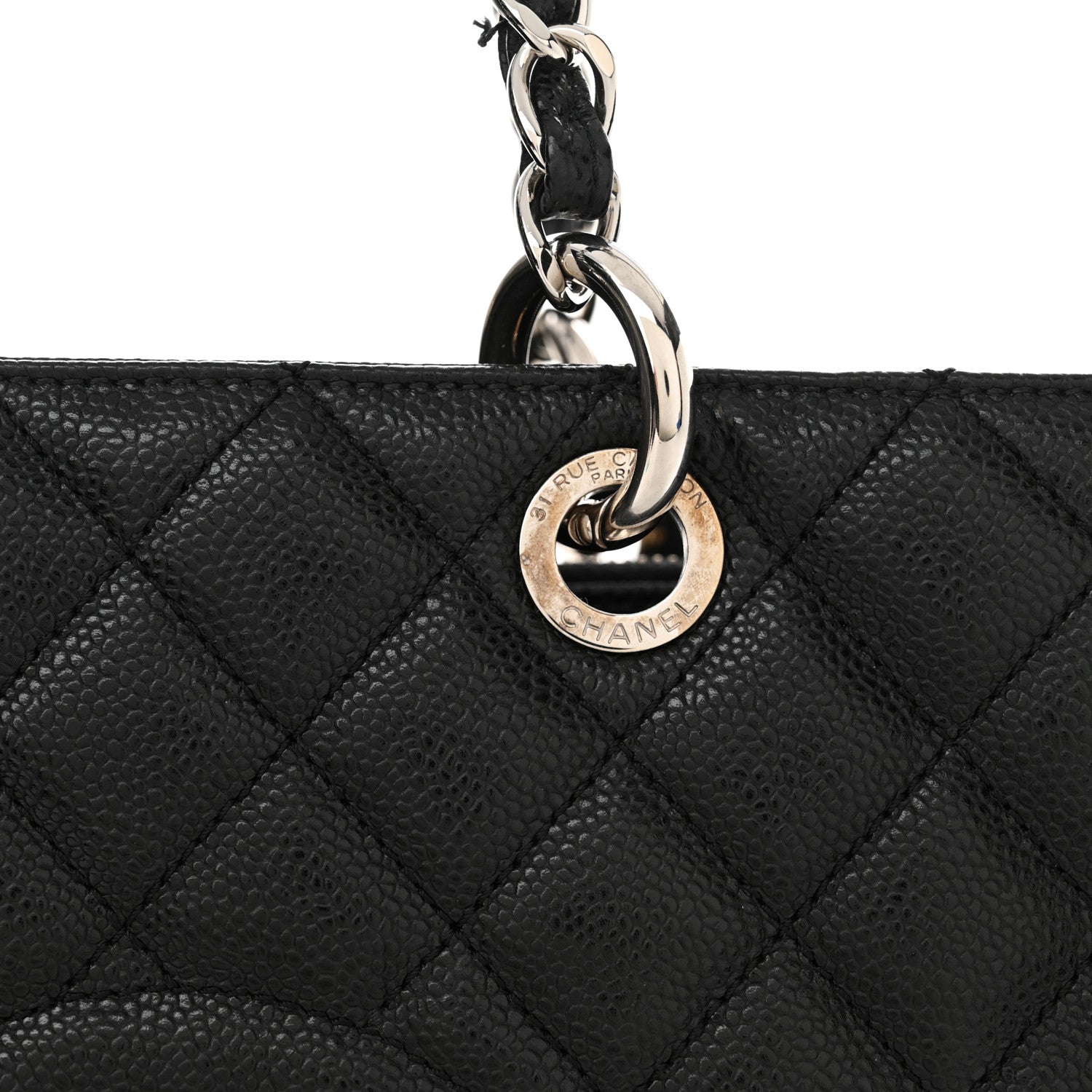Chanel Caviar Quilted Grand Shopping Tote GST Black 11 of 15