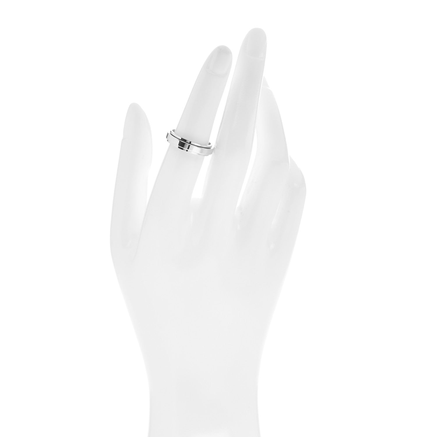 Piaget 18K White Gold Wedding Ring 52 6 2 of 5
