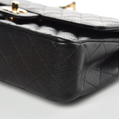 Chanel Caviar Quilted Medium Double Flap Black 9 of 10