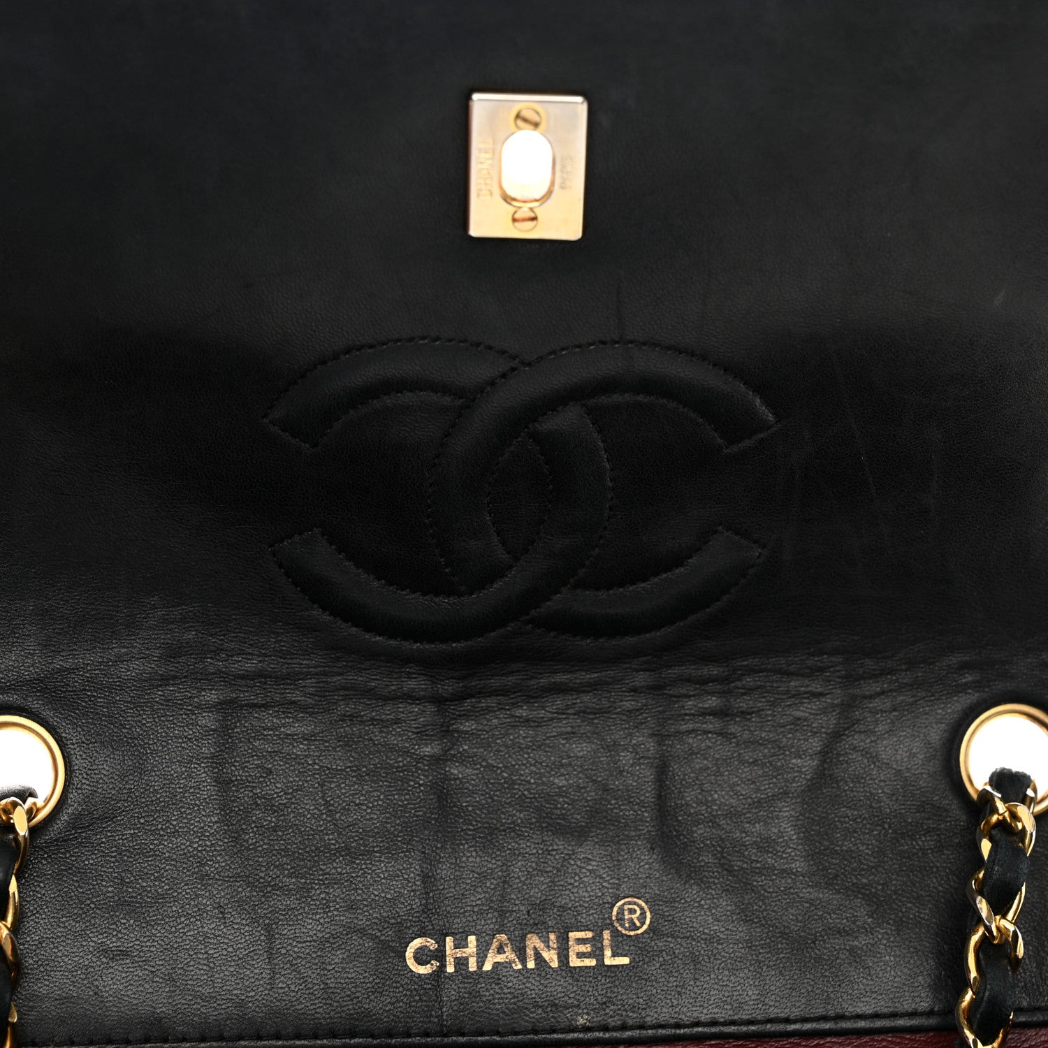 Chanel Lambskin Quilted Medium Single Flap Black 14 of 19