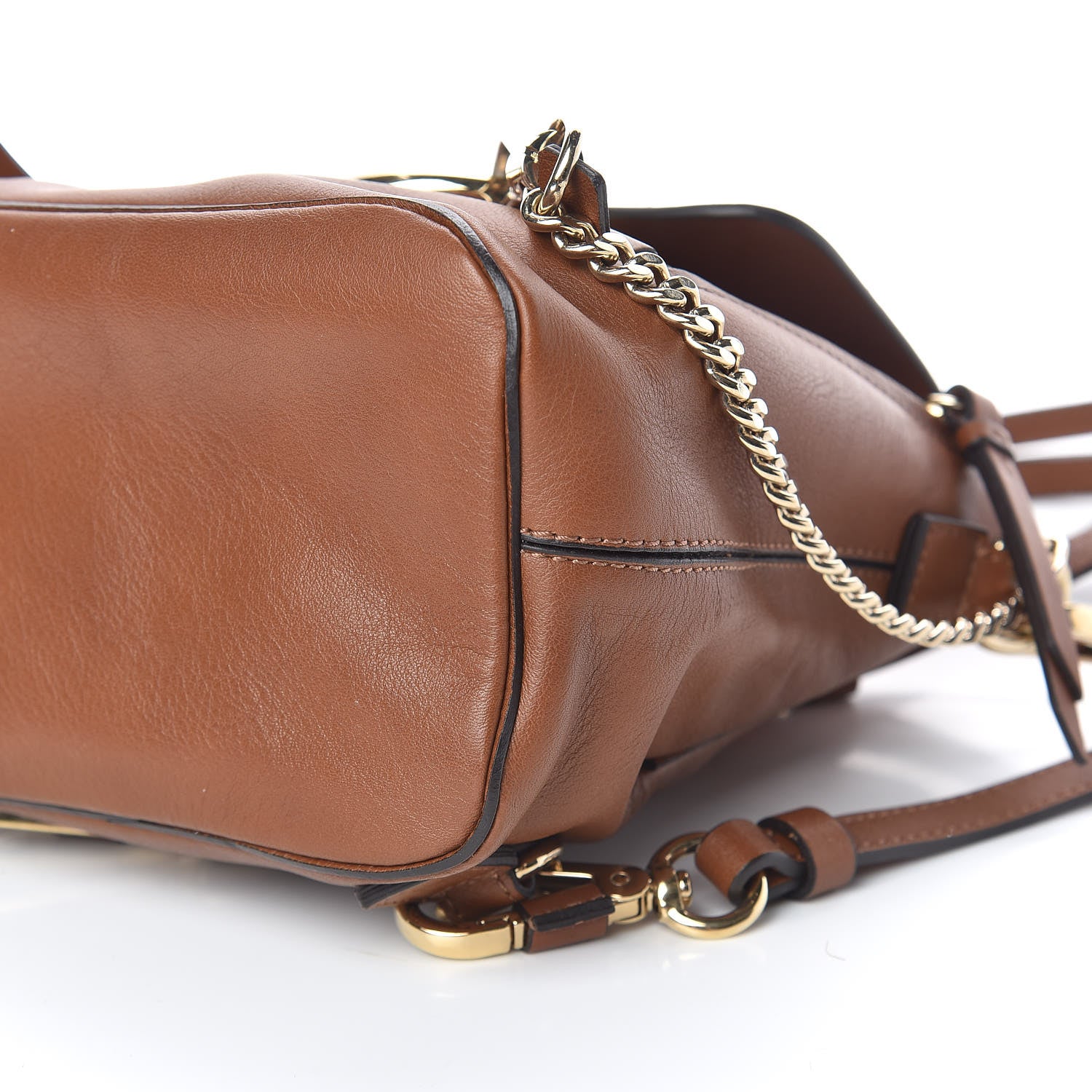 Chloe Suede Calfskin Mini Faye Backpack Tan 6 of 12