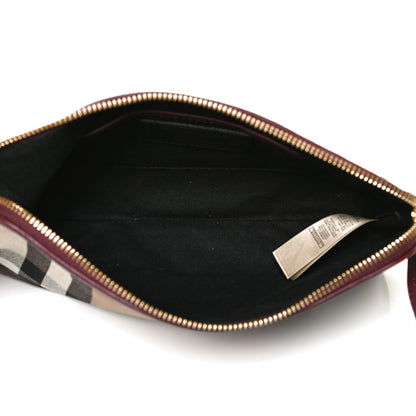 Burberry Derby House Check Abingdon Convertible Clutch Mahogany Red 4 of 14