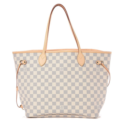 Louis Vuitton Damier Azur Neo Neverfull MM Rose Ballerine 1 of 10