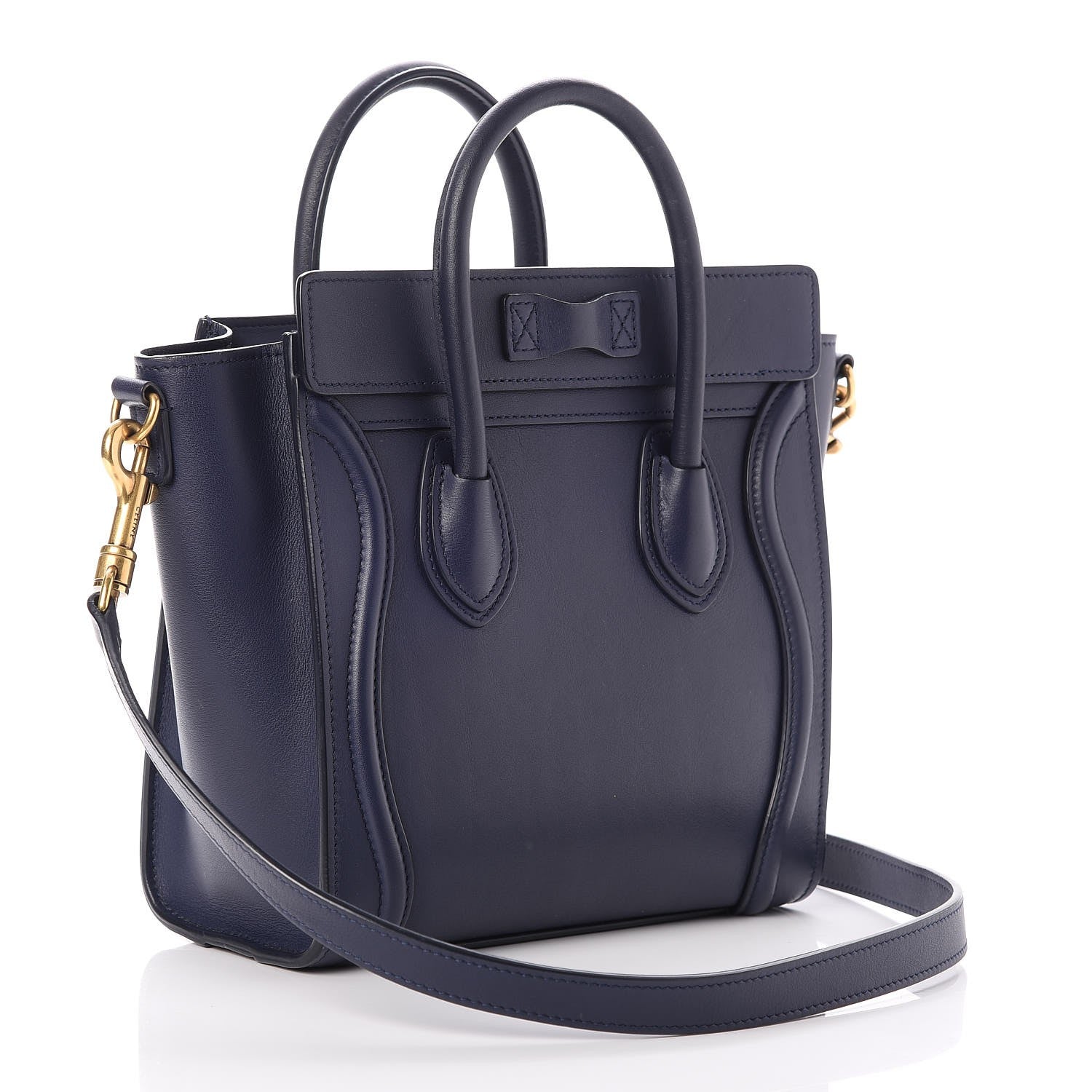 Celine Smooth Calfskin Nano Luggage Ink 3 of 7