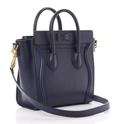 Celine Smooth Calfskin Nano Luggage Ink 3 of 7