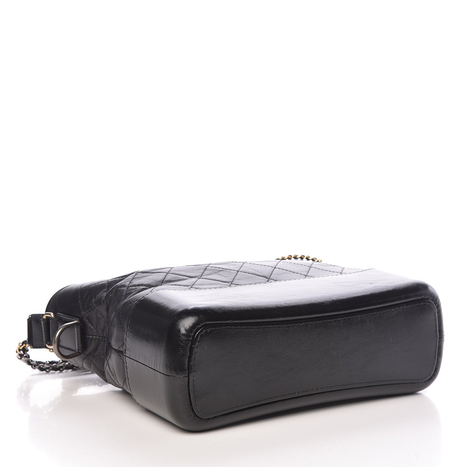 Chanel Aged Calfskin Quilted Medium Gabrielle Hobo Black 4 of 15