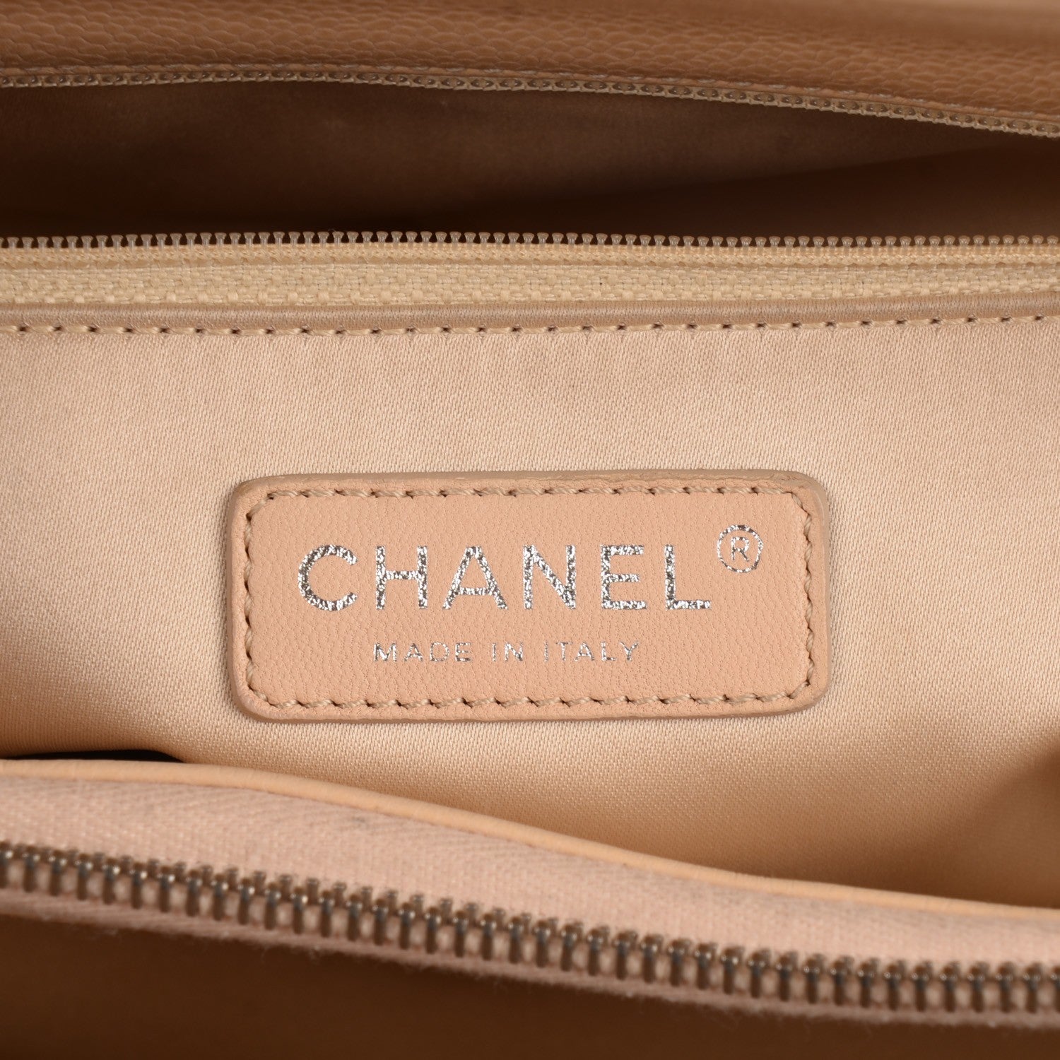 Chanel Caviar Quilted Grand Shopping Tote GST Beige Clair 6 of 7