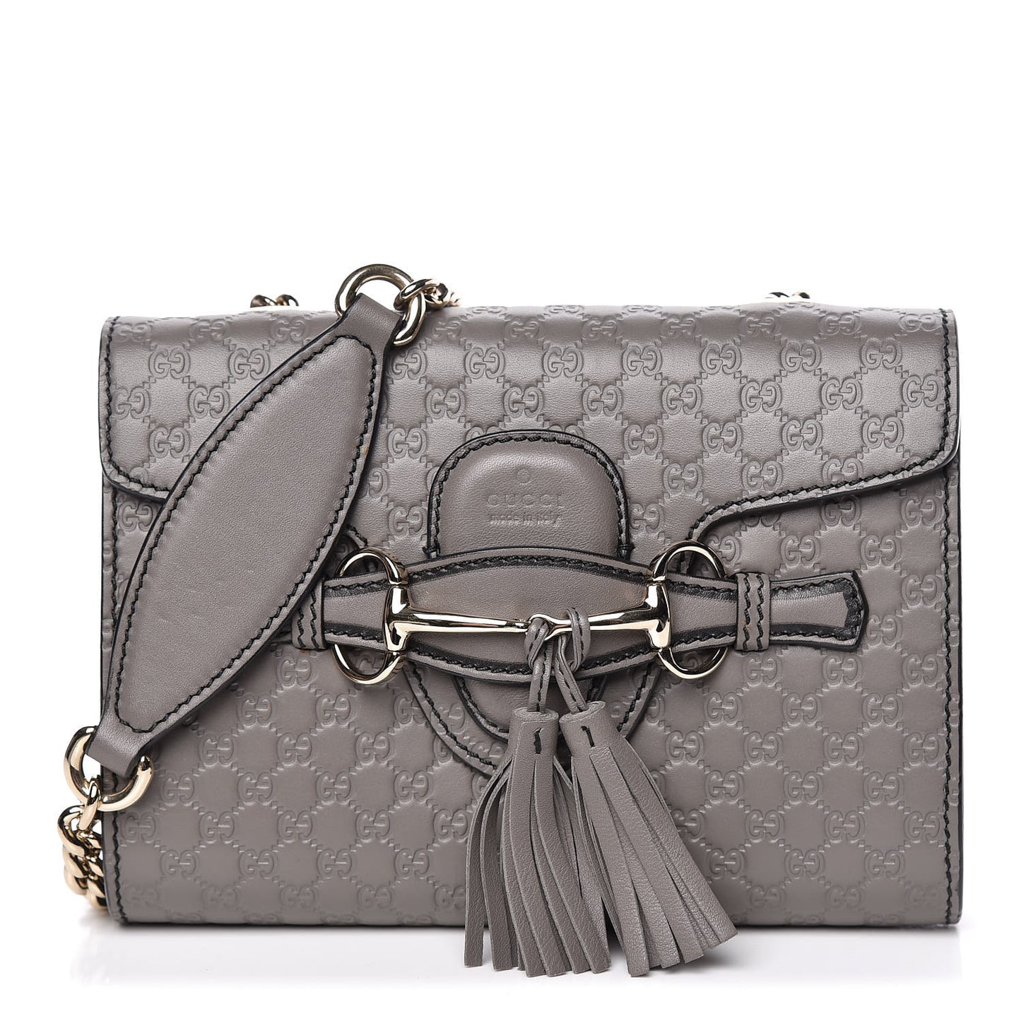 Soft Microguccissima Mini Emily Chain Shoulder Bag Loess