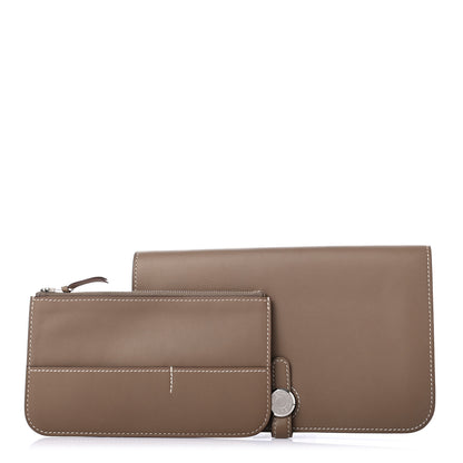 Hermes Swift Dogon Duo Wallet Etoupe 2 of 8