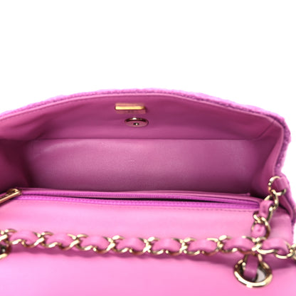 Chanel Tweed Quilted Mini Rectangular Flap Purple 5 of 10