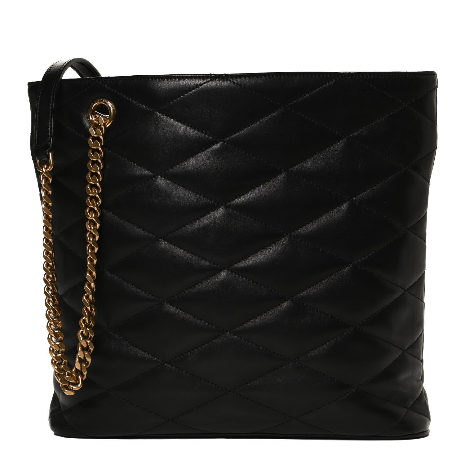 Saint Laurent Lambskin Quilted Lolita Bucket Bag Black 1 of 11