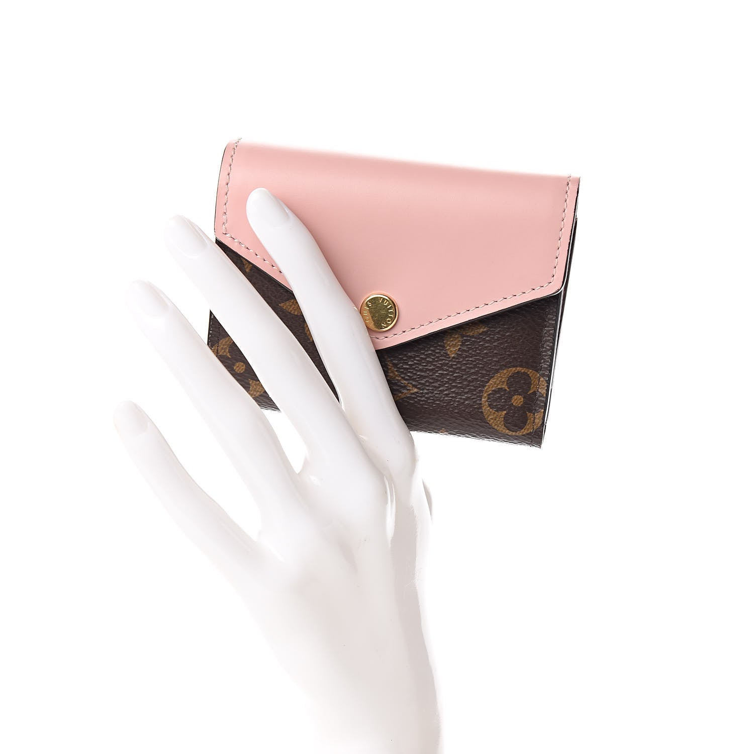 Louis Vuitton Monogram Zoe Wallet Rose Ballerine 2 of 6