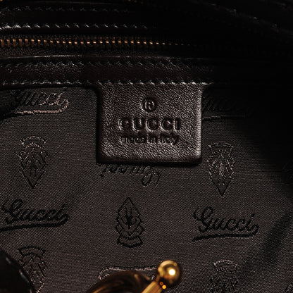 Gucci Leather Medium Jockey Hobo Dark Brown 6 of 7