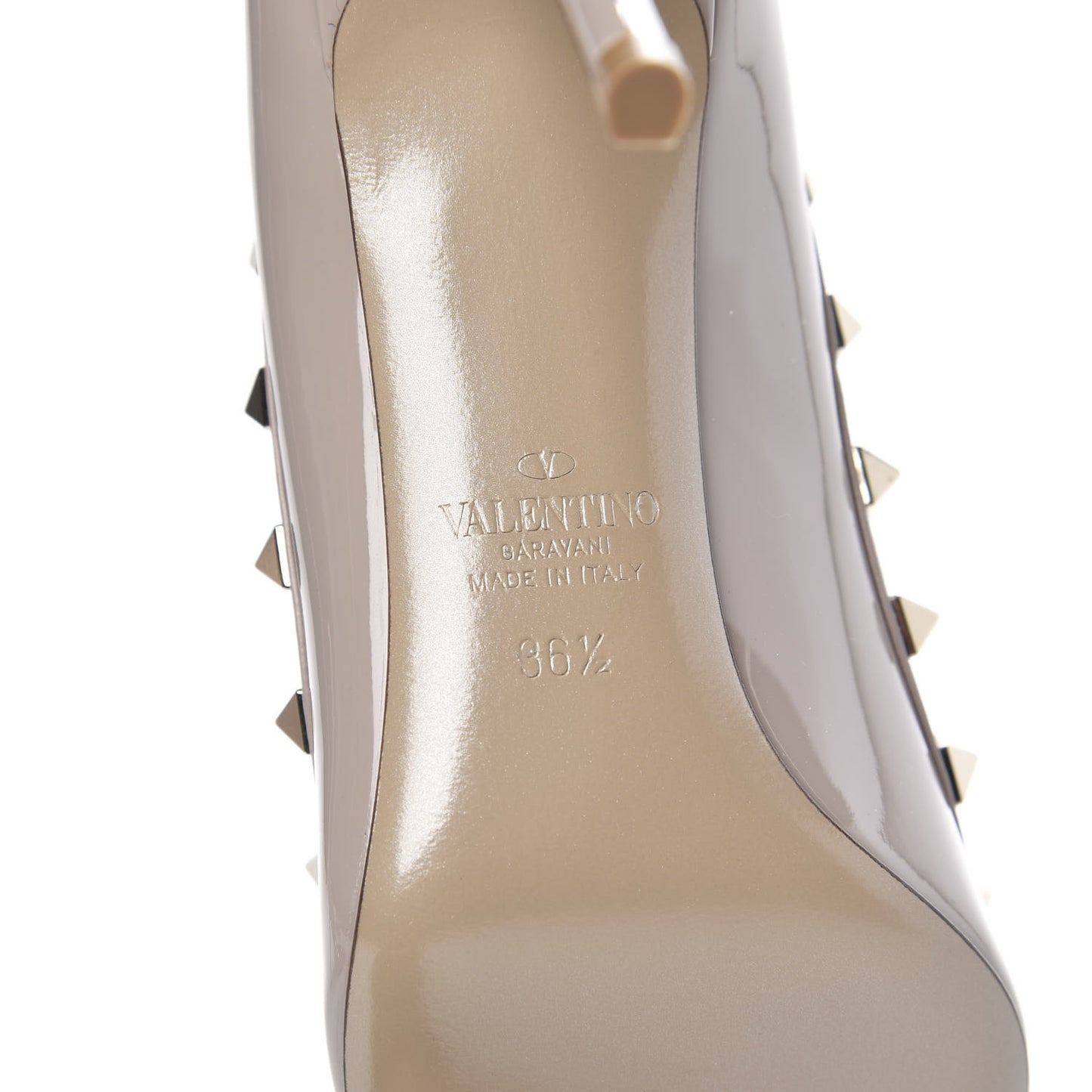 Patent Rockstud 85mm Pumps 36.5 Poudre