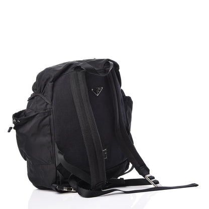 Prada Tessuto Nylon Double Buckle Backpack Black 3 of 10