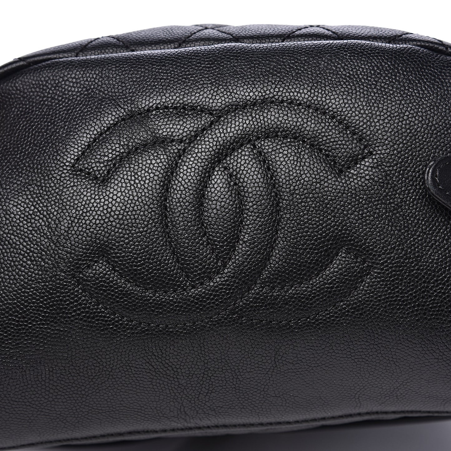 Caviar Quilted Filigree Backpack Black