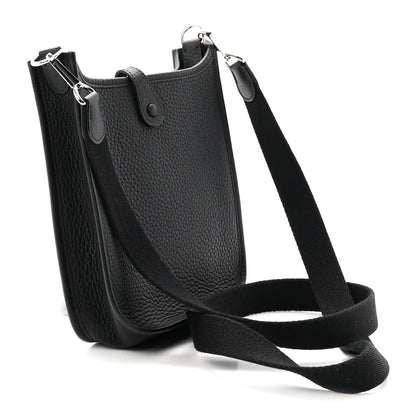 Hermes Taurillon Clemence Evelyne TPM Black 3 of 10