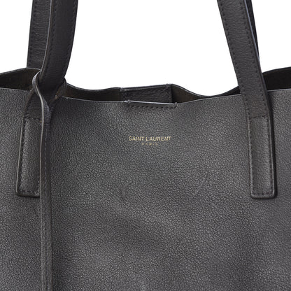 Saint Laurent Calfskin Large Shopping Tote Dark Grey 9 of 16
