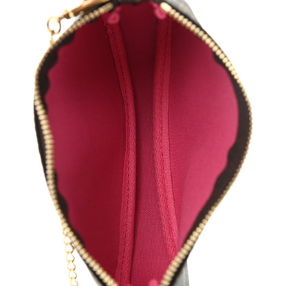 Louis Vuitton Monogram 2022 Christmas Animation Seoul Mini Pochette Accessories Fuchsia 5 of 9