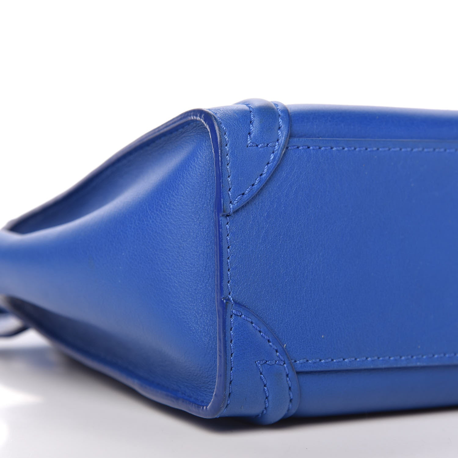 Celine Smooth Calfskin Nano Luggage Royal Blue 6 of 8