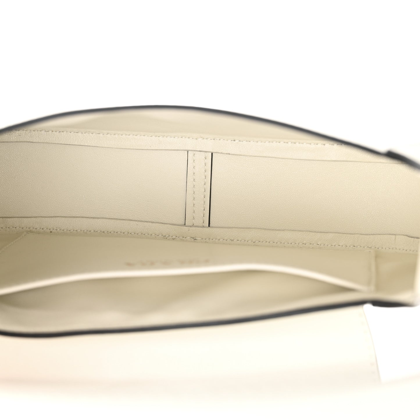 Spazzolato Flap Shoulder Bag White