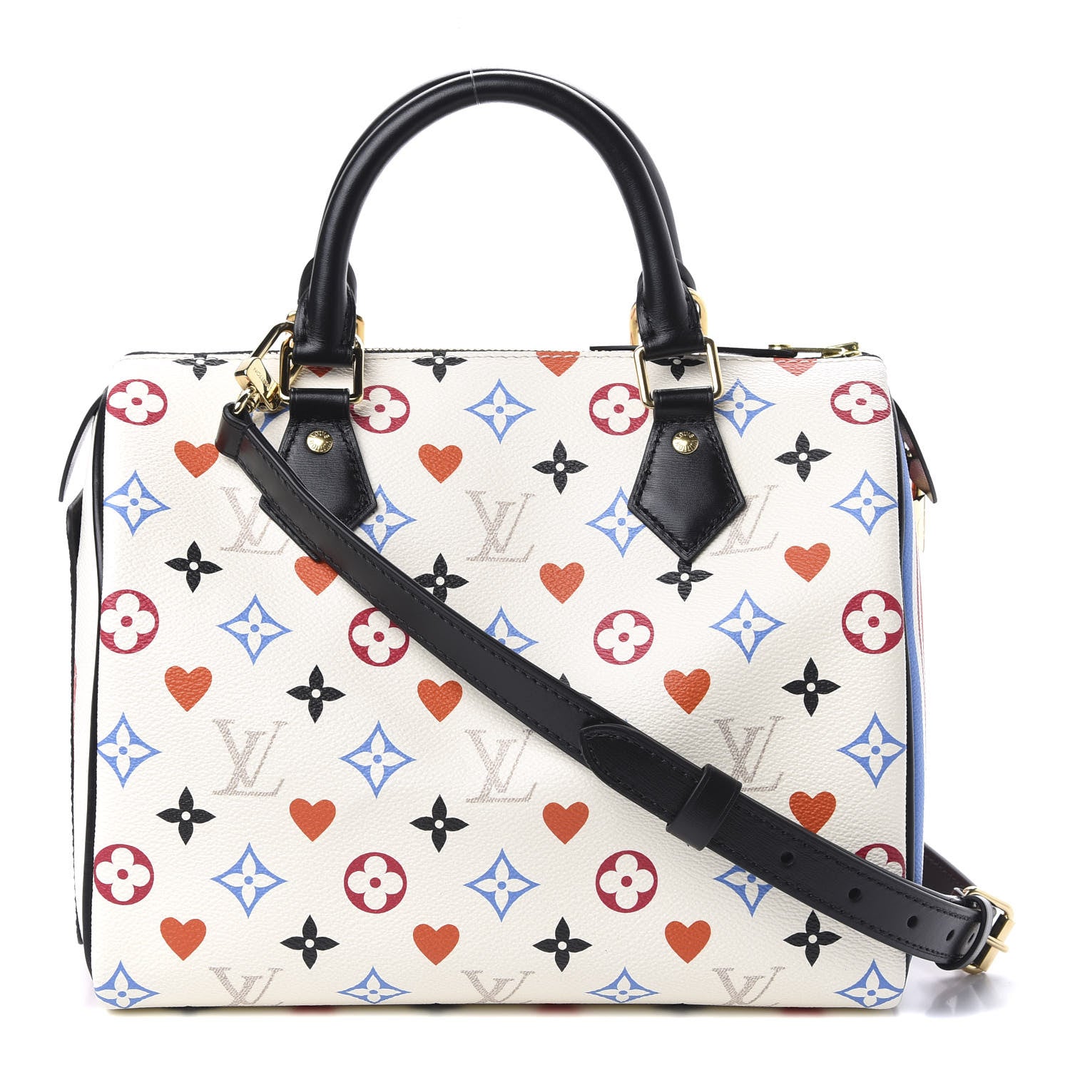 Louis Vuitton Game On Speedy Bandouliere 25 White 1 of 10