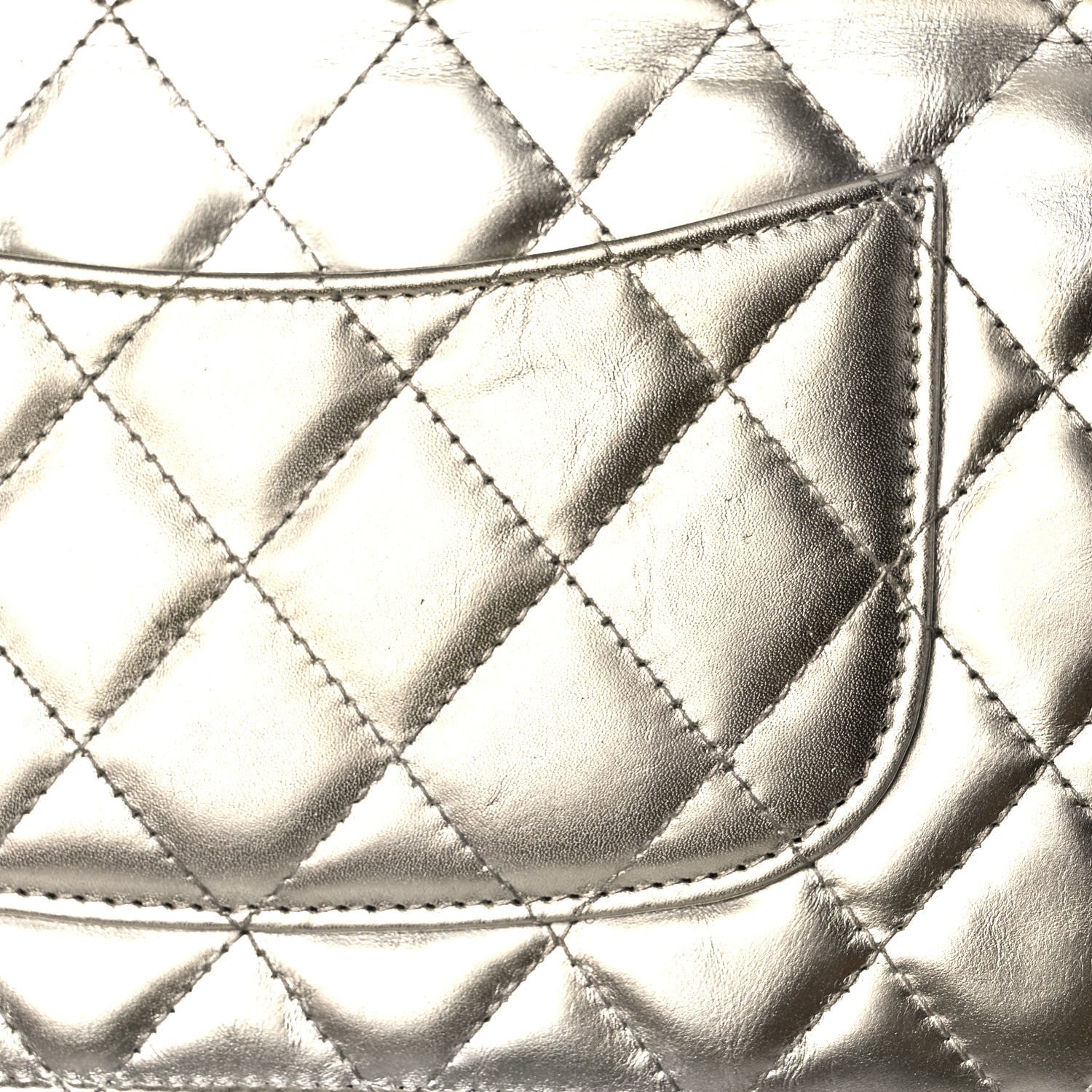 Chanel Metallic Aged Calfskin Quilted Reissue Wallet On Chain WOC Green 16 of 16