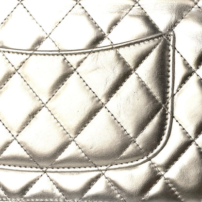 Chanel Metallic Aged Calfskin Quilted Reissue Wallet On Chain WOC Green 16 of 16