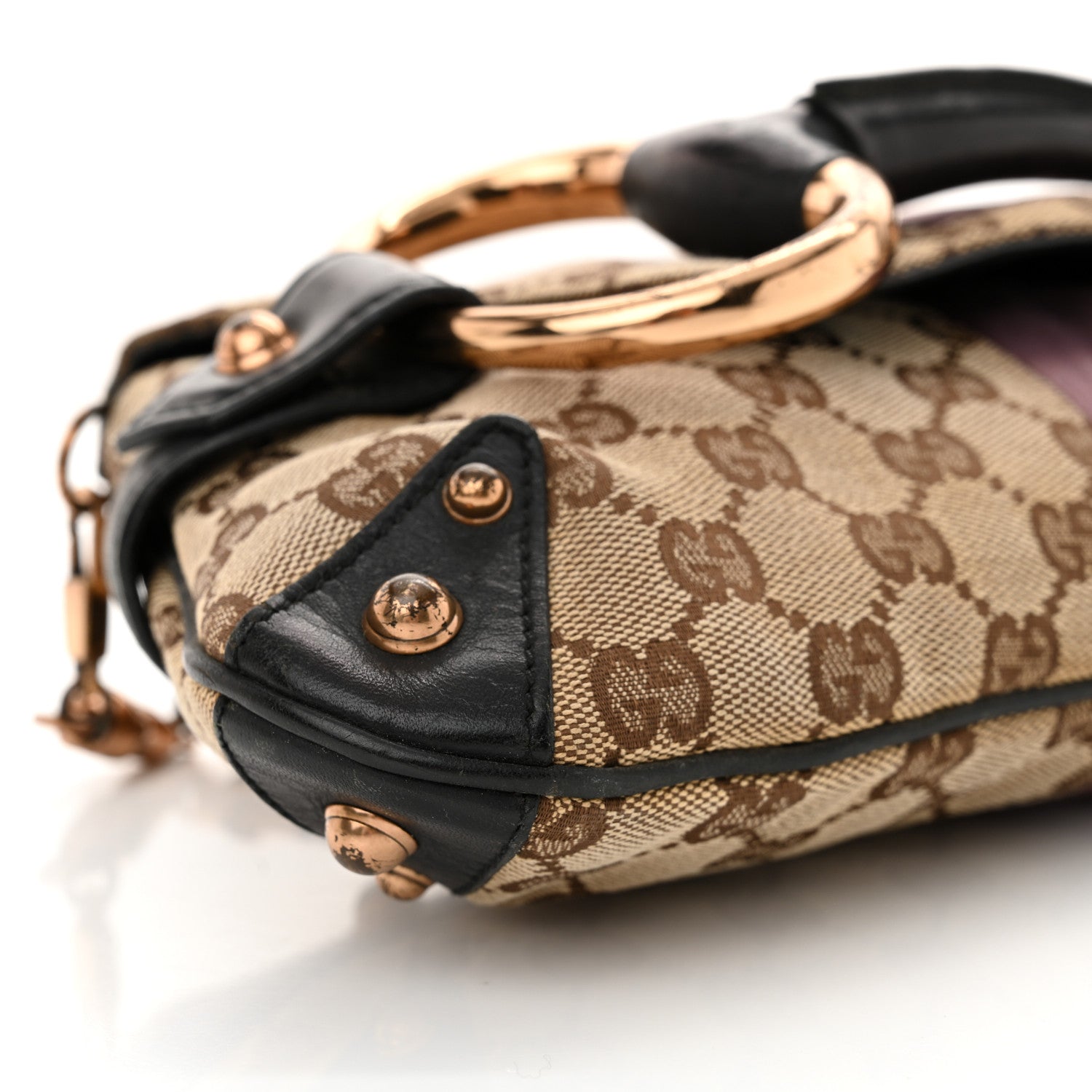 Gucci Tom Ford Monogram Horsebit Web Clutch Purple 9 of 16