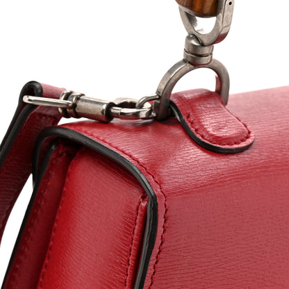 Gucci Shangai Calfskin Small Classic Bamboo Top Handle Bag Romantic Cerise 13 of 13