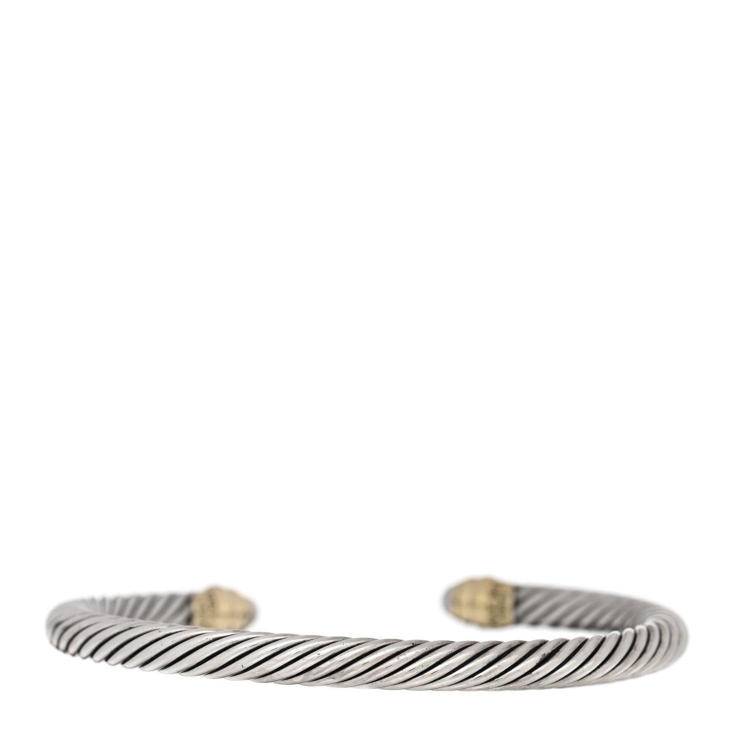 Sterling Silver 14K Yellow Gold Cultured Pearl 5mm Cable Classics Petite Color Bracelet