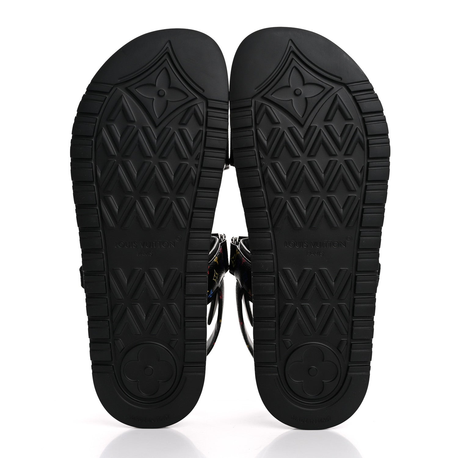 Louis Vuitton LV X TM Monogram Multicolor Sunset Flat Sandals 40 Black 6 of 11