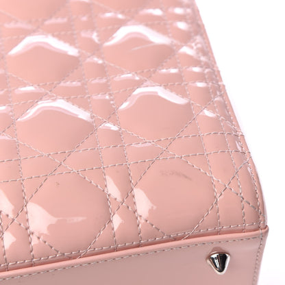 Christian Dior Patent Cannage Medium Lady Dior Rose Clair 12 of 16