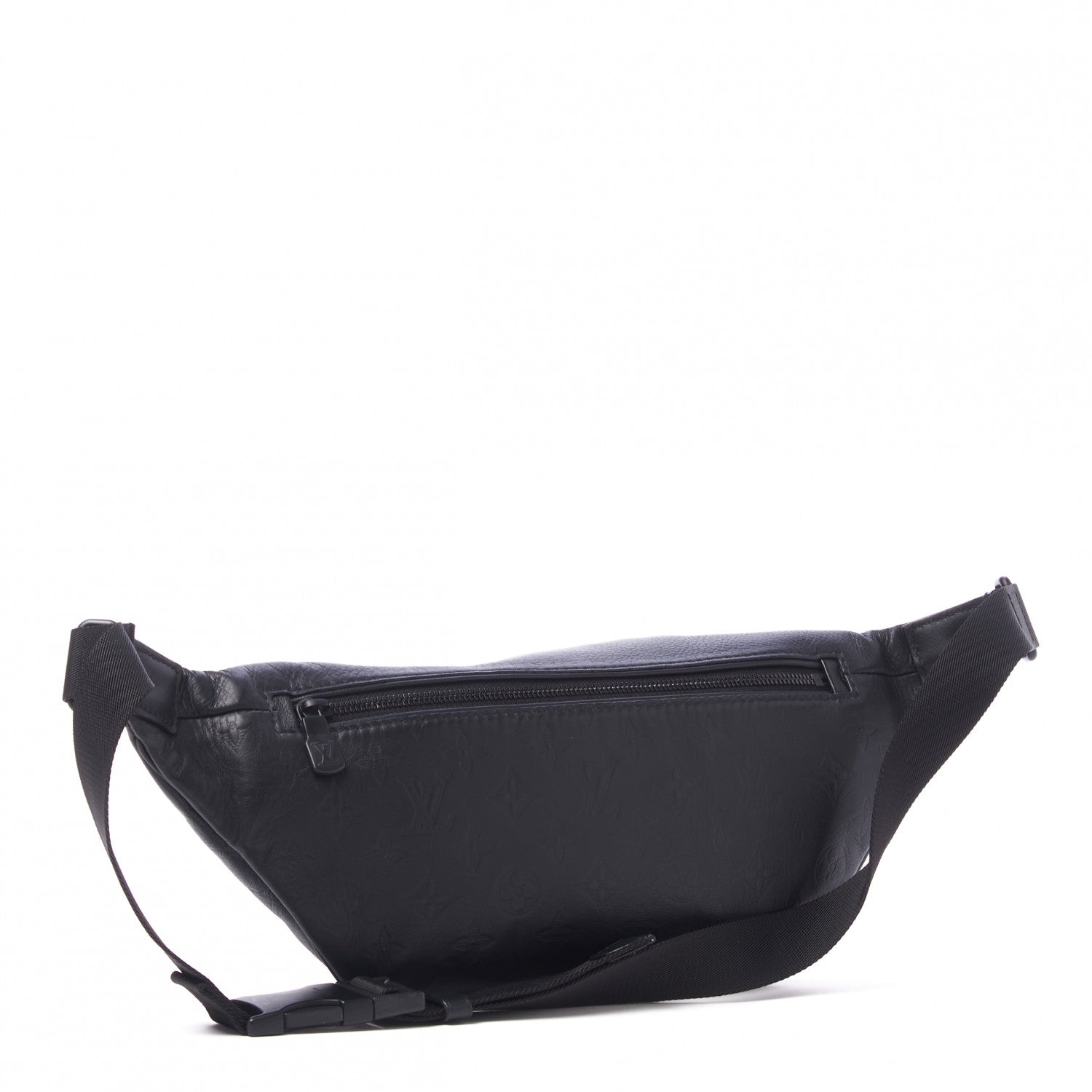 Louis Vuitton Calfskin Monogram Shadow Discovery Bumbag Black 3 of 8