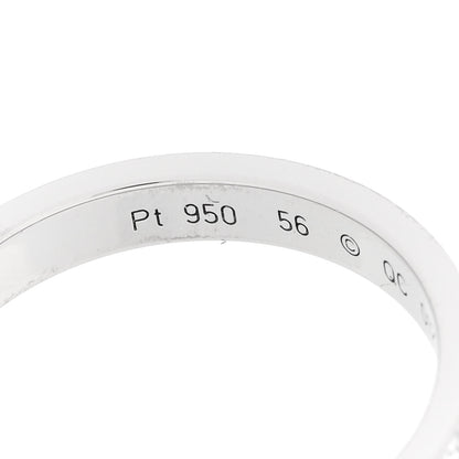 Cartier Platinum Diamond 3mm C De Cartier Wedding Band Ring 56 7.5 4 of 6