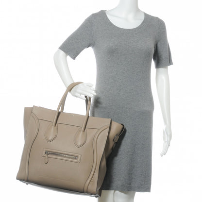 Celine Drummed Leather Medium Luggage Dune 2 of 9